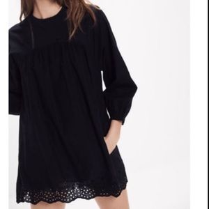 UO Urban Outfitters Babydoll Romper, black, small